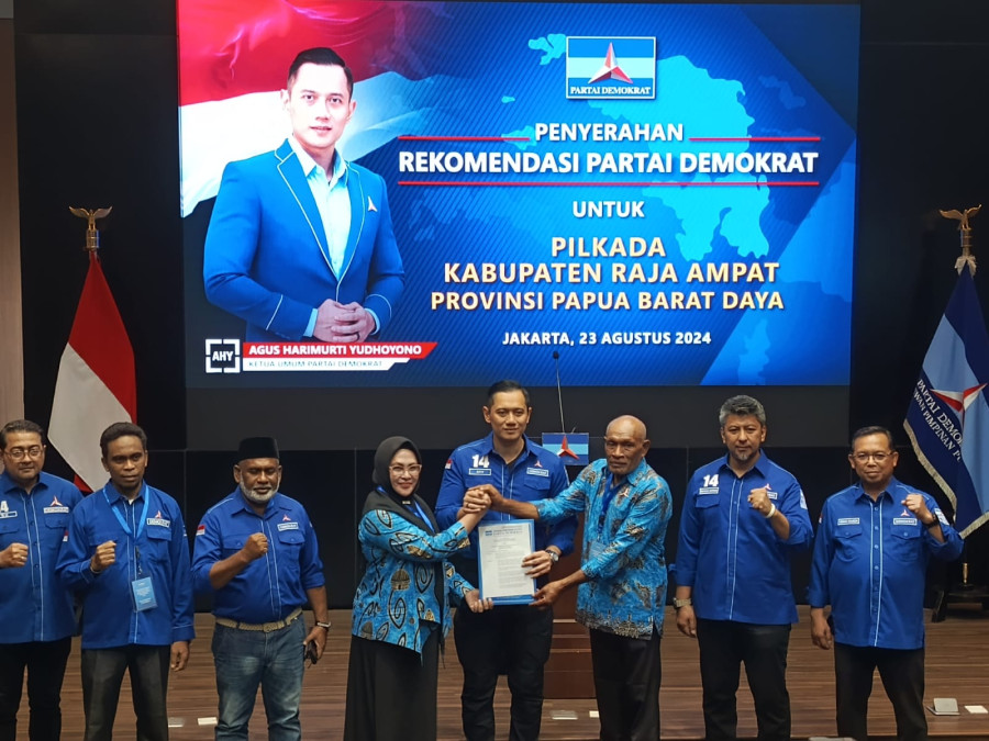 Terima B1KWK-Parpol Ria Nurulia Umlati dan Benoni Saleho Optimis Memenangkan PILKADA Raja Ampat